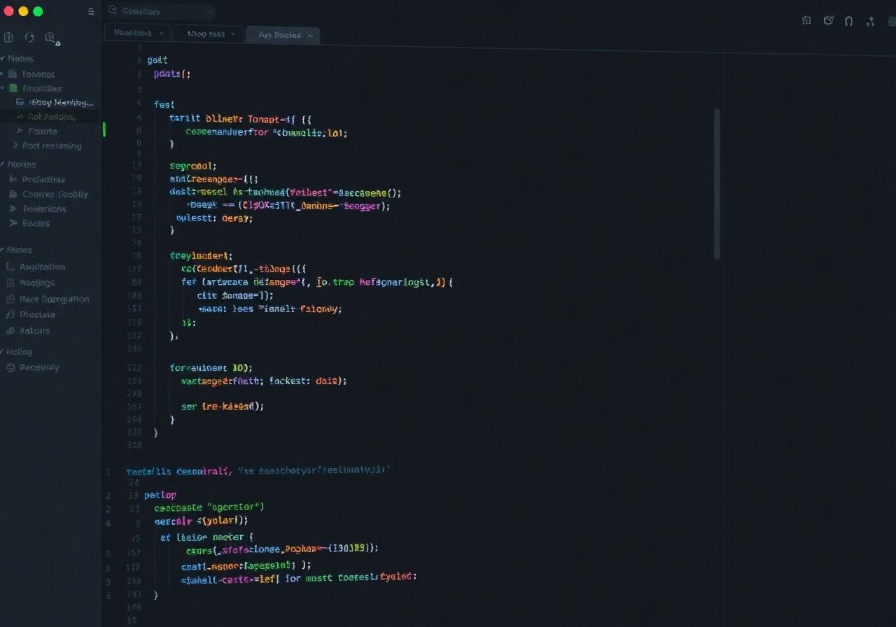 Пример кода API запроса Vexora в редакторе